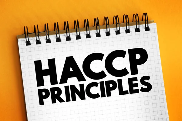 Haccp Principles Identificatie Evaluatie Beheersing Van Gevaren Voor Voedselveiligheid Basis — Stockfoto
