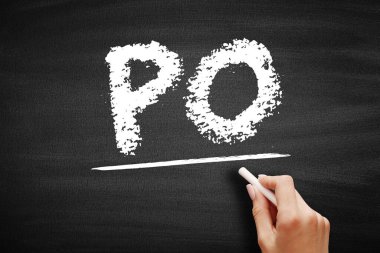 PO Kâr Hedefi - sınırlama birimi başına kitap kârının bugünkü değeri, tahtadaki kısaltma metni