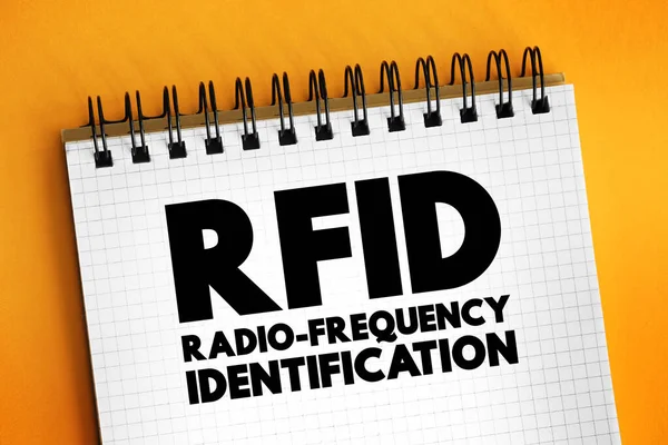 Rfid Радіочастотна Ідентифікація Електромагнітні Поля Автоматичної Ідентифікації Відстеження Міток Прикріплених — стокове фото