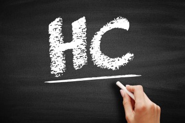 HC İnsan Sermayesi - bir işçinin deneyim ve becerilerinin ekonomik değeri, karatahta kısaltma metni kavramı