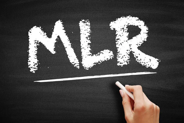 MLR - Minimum Kredi Oranı kısaltması, karatahta iş kavramı