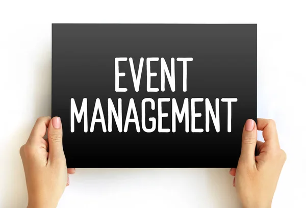 Event Management Applicazione Della Gestione Del Progetto Creazione Sviluppo Eventi — Foto Stock