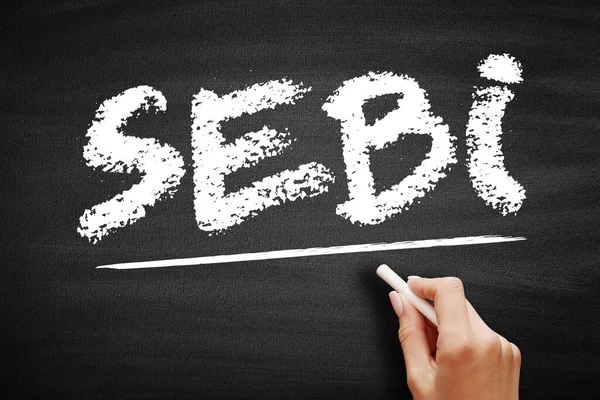 SEBI Menkul Kıymetler ve Döviz Kurulu- tahtanın üzerinde menkul kıymetler ve emtia piyasası düzenleyici organı, kısaltma metin kavramı