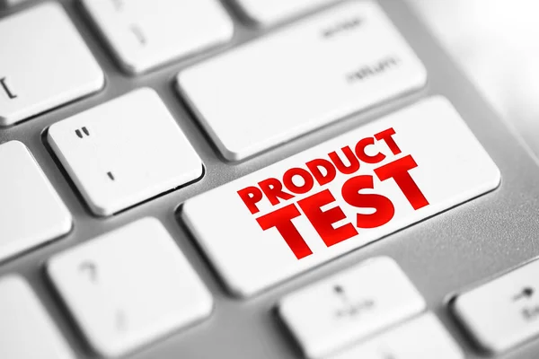 Teste Produto Processo Medição Das Propriedades Desempenho Dos Produtos Botão — Fotografia de Stock
