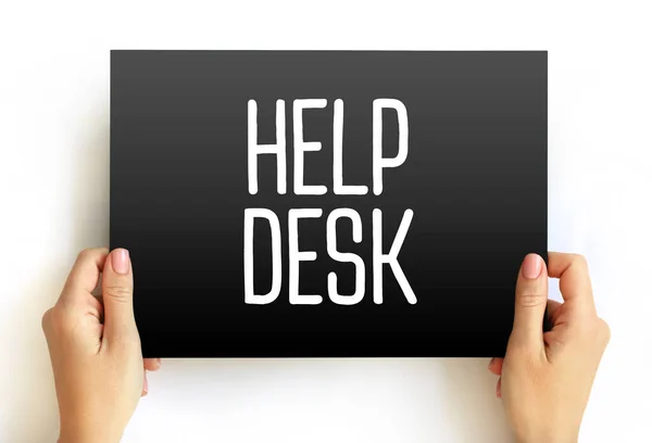 Help Desk Oddělení Které Poskytuje Pomoc Informace Pro Elektronické Nebo — Stock fotografie