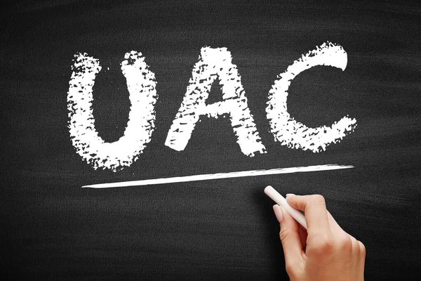 Uac User Account Control Helps Prevent Malware Damaging Helps Organizations — 스톡 사진