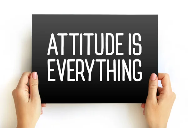 Attitude Everything Text Card Concept Background — Fotografia de Stock