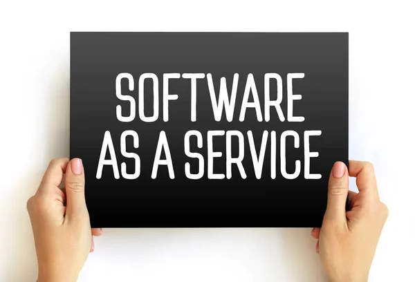 Software Service Software Licensing Delivery Model Text Concept Card — ストック写真