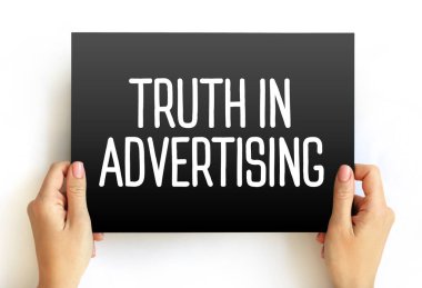 Karttaki Gerçek Reklamcılık metni, kavram arkaplanı