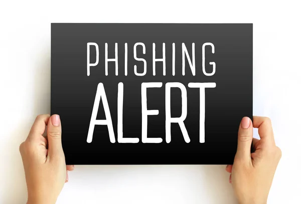 Phishing Alert Scam Effort Steal Your Personal Information Text Concept — Stockfoto