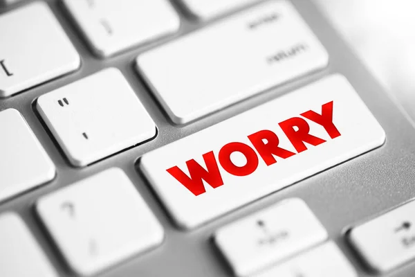 Worry Text Button Keyboard Concept Background — Foto de Stock