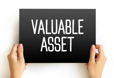 Değerli Varlık metni kartta, kavram arka planında