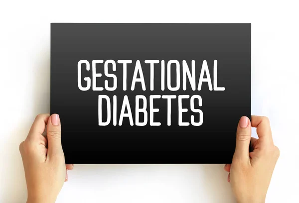 Gestational Diabetes High Blood Sugar Develops Pregnancy Usually Disappears Giving —  Fotos de Stock