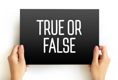 Karttaki Doğru ya da Yanlış metin, kavram arkaplanı