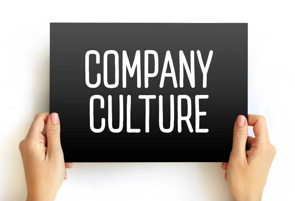 Cultura Corporativa Conjunto Valores Metas Atitudes Práticas Compartilhadas Que Caracterizam — Fotografia de Stock