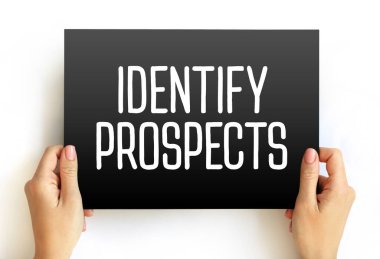 Potansiyel müşterileri arama ve satın alma yetenekleri olup olmadığına karar verme, kart üzerinde metin konsepti