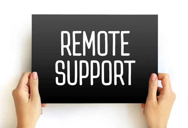 Remote Support Action Providing Technical Support Once Remote Access Connection — Zdjęcie stockowe
