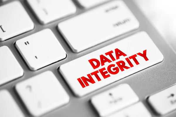 Data Integrity Maintenance Assurance Data Accuracy Consistency Its Entire Life — Stock Fotó