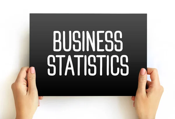 Business Statistics Data Analysis Tools Elementary Statistics Applies Them Business — Foto Stock