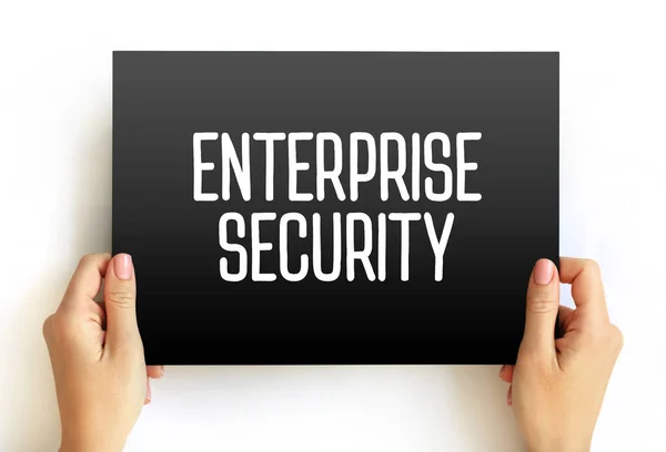 Enterprise Security Includes Both Internal Proprietary Business Secrets Company Employee — Stock Fotó