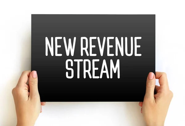 New Revenue Stream Text Card 컨셉트 — 스톡 사진