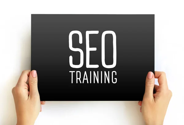 Seo Training Processo Melhorar Seu Site Para Aumentar Visibilidade Sobre — Fotografia de Stock