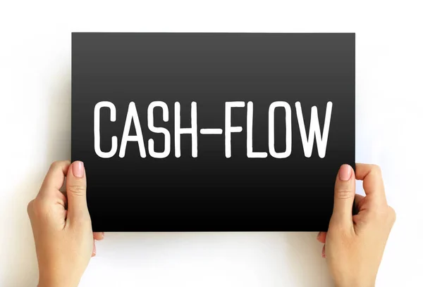 Cash Flow Medição Quantidade Dinheiro Que Entra Sai Seu Negócio — Fotografia de Stock