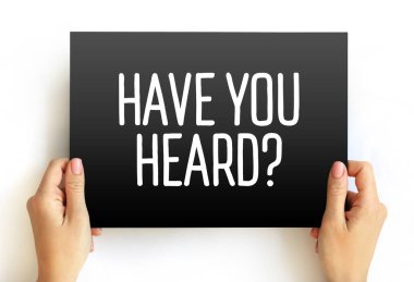 Karttaki soru metnini, konsept geçmişini duydun mu?