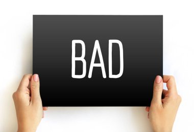 Karttaki kötü metin, alıntı konsepti arka planı