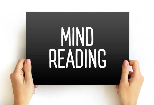 Mind Reading Text Quote Card Concept Background — Stock Photo, Image