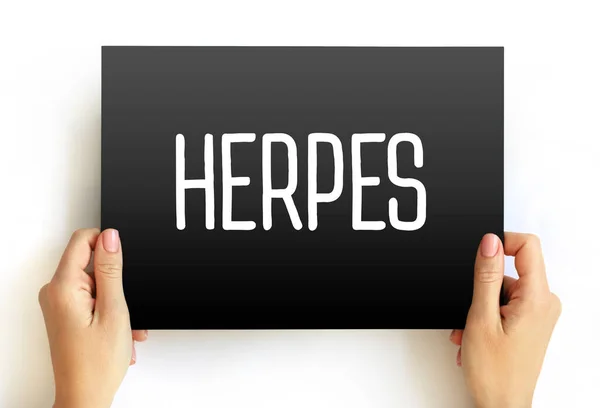Herpes Text Citat Kort Hälsa Begrepp Bakgrund — Stockfoto