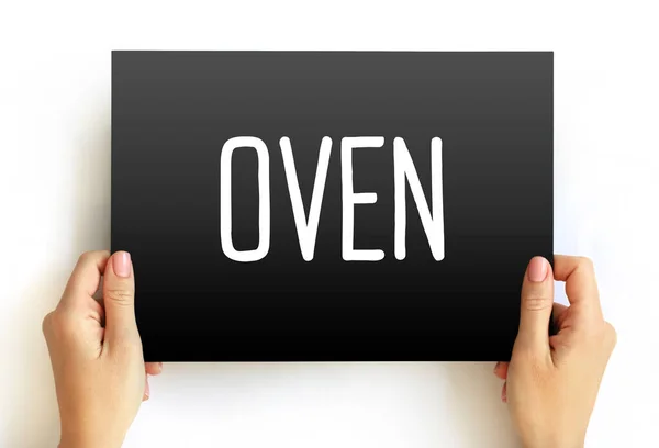 Oventekst Kaart Concept Achtergrond — Stockfoto