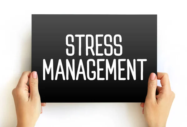 Stress Management Ampio Spettro Tecniche Psicoterapie Volte Controllare Livello Stress — Foto Stock