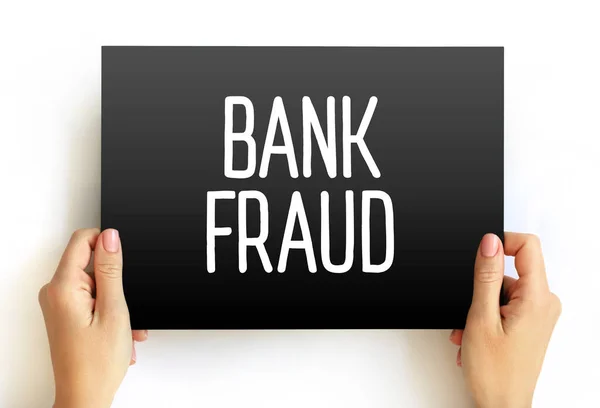 Penipuan Bank Bahasa Inggris Bank Fraud Adalah Penggunaan Sarana Yang — Stok Foto