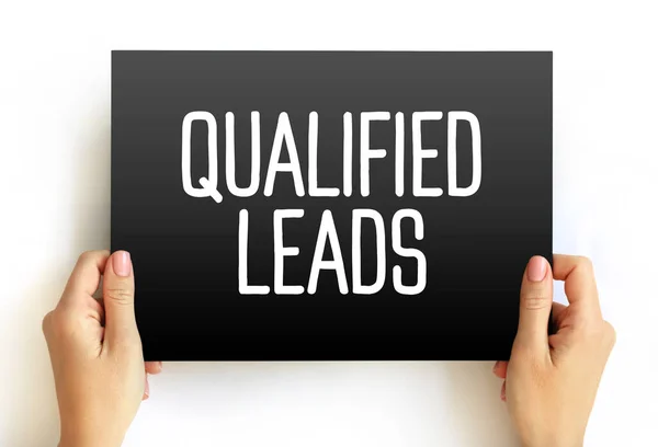 Leads Qualificados Potenciais Clientes Futuro Com Base Certos Critérios Fixos — Fotografia de Stock