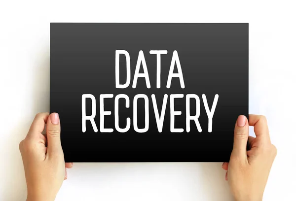 Recuperación Datos Proceso Recuperación Datos Eliminados Perdidos Dañados Dañados Formateados — Foto de Stock
