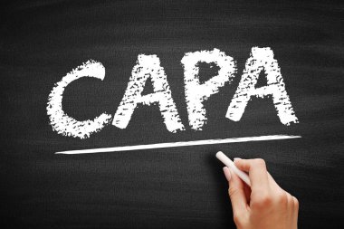 CAPA - Düzeltici ve Önleyici Eylem, bir örgütün uyumsuzlukların veya istenmeyen durumların nedenlerini ortadan kaldırmak için gerçekleştirdiği süreçlerde yapılan iyileştirmelerden oluşur.