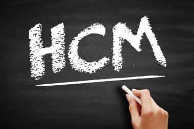 HCM - İnsan Sermaye Yönetimi, doğru insanları işe alma, işgücünü etkili bir şekilde yönetme ve verimliliği, kısaltma iş kavramını kara tahtada optimize etme sürecidir.