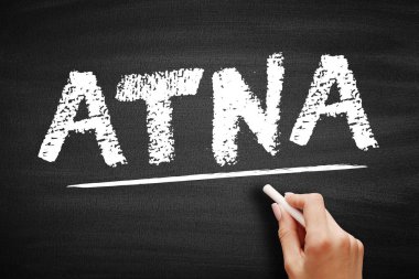 ATNA Hepsi Konuşma Eylem Yok - birinin bir şey yapacağını ama sonra yapmayacağını söylemek, kara tahtada kısaltma kavramı