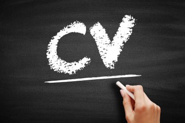 CV - Müfredat Vitae, bir kişinin kariyerinin, niteliklerinin ve eğitiminin kısa yazılı bir özetidir.