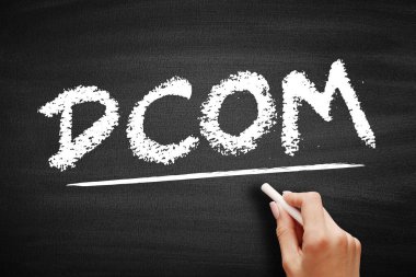 DCOM - Dağıtılmış Bileşen Nesne Modeli, ağ bilgisayarlarındaki yazılım bileşenleri arasındaki iletişimi sağlayan teknoloji, karatahta kısaltma kavramıdır.