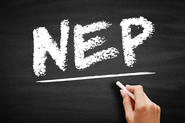 NEP - Network Equipment Provider sell products and services to communication service providers such as fixed or mobile operators as well as to enterprise customers, acronym on blackboard