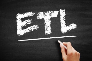 ETL - Dönüştürme Yükü, verilerin çıkarılıp, dönüştürülüp karatahta üzerinde bir çıktı veri kabı, kısaltma teknolojisi konseptine yüklendiği üç aşamalı bir süreçtir.