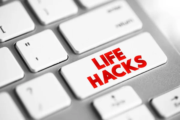 Life Hacks Skill Novelty Method Increases Productivity Efficiency All Walks — 图库照片