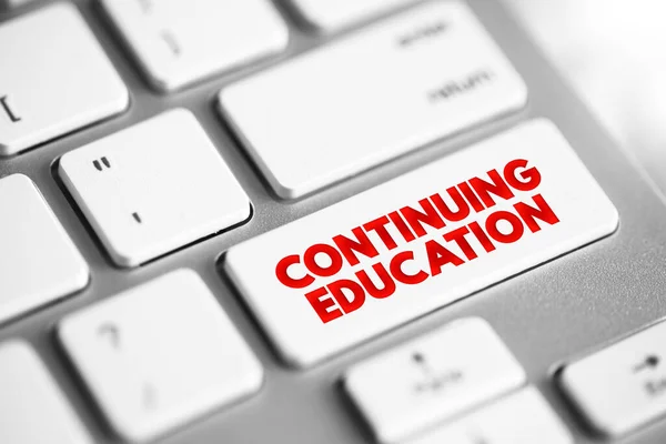 Continuing Education Term Broad List Post Secondary Learning Activities Programs — Φωτογραφία Αρχείου