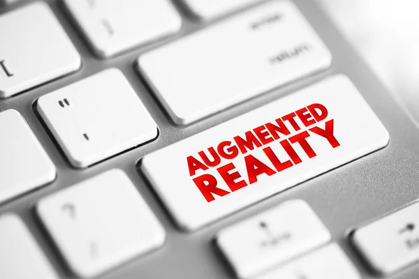 Augmented Reality Interactive Experience Real World Environment Objects Reside Real —  Fotos de Stock