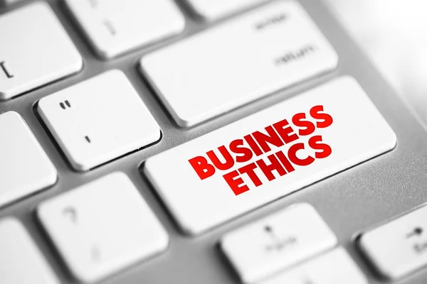 Business Ethics Examines Ethical Principles Moral Ethical Problems Can Arise — Stock Photo, Image