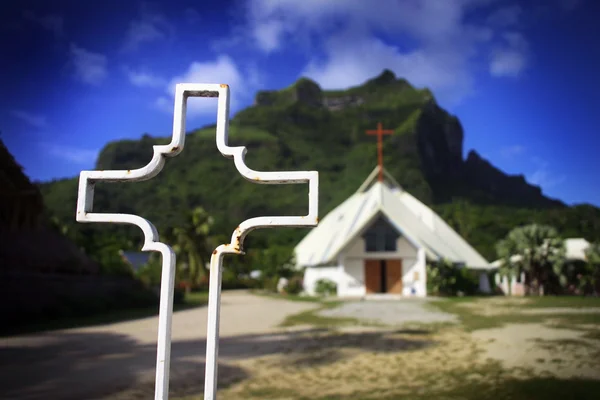 Church em Bora Bora — Fotografia de Stock