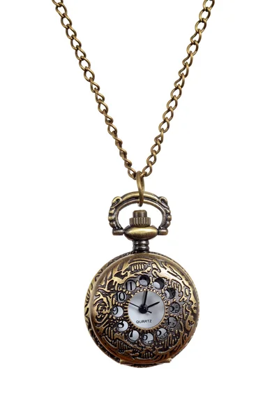 izole vintage tarzı kadın cep saati kolye