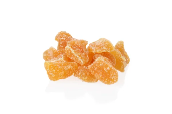 Pile of candied ginger shallow DOF — Stock Photo, Image